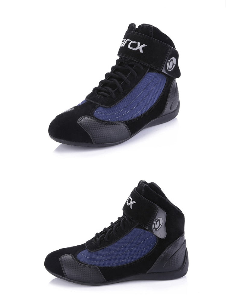 Men's Riding Shoes Suede Leather Blue