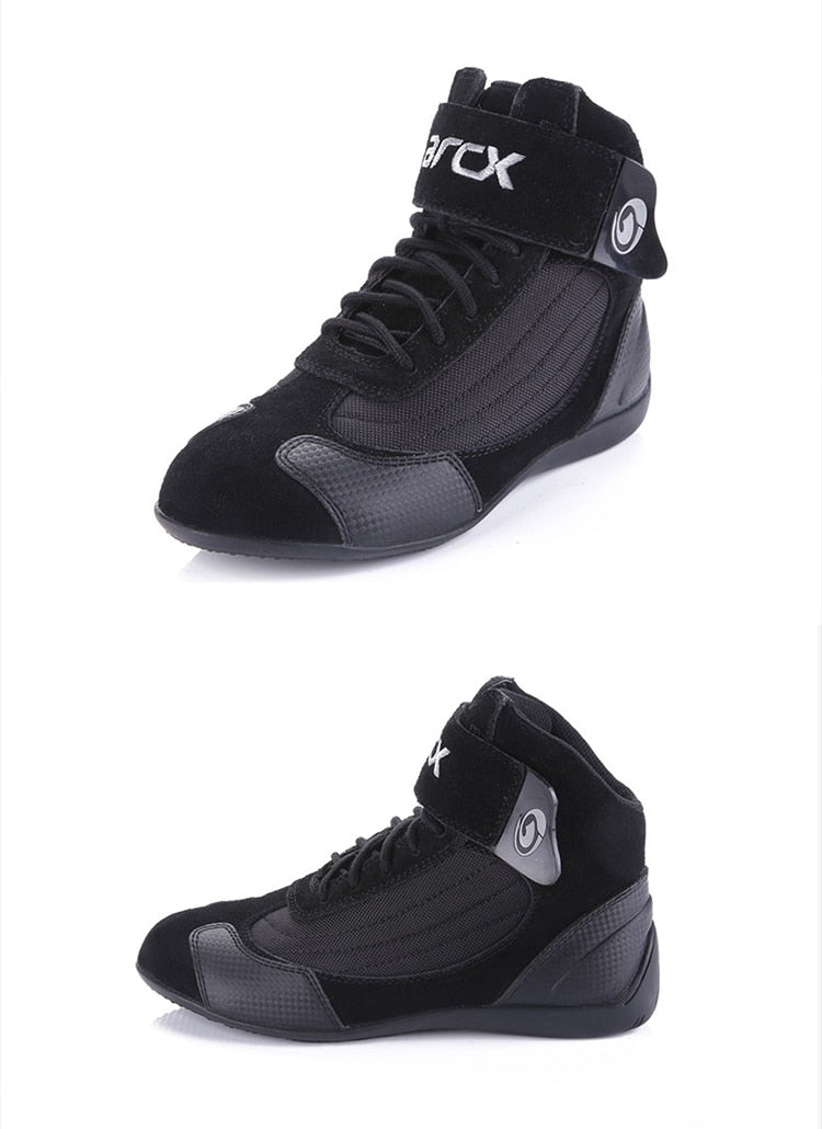 Men's Riding Shoes Suede Leather Black