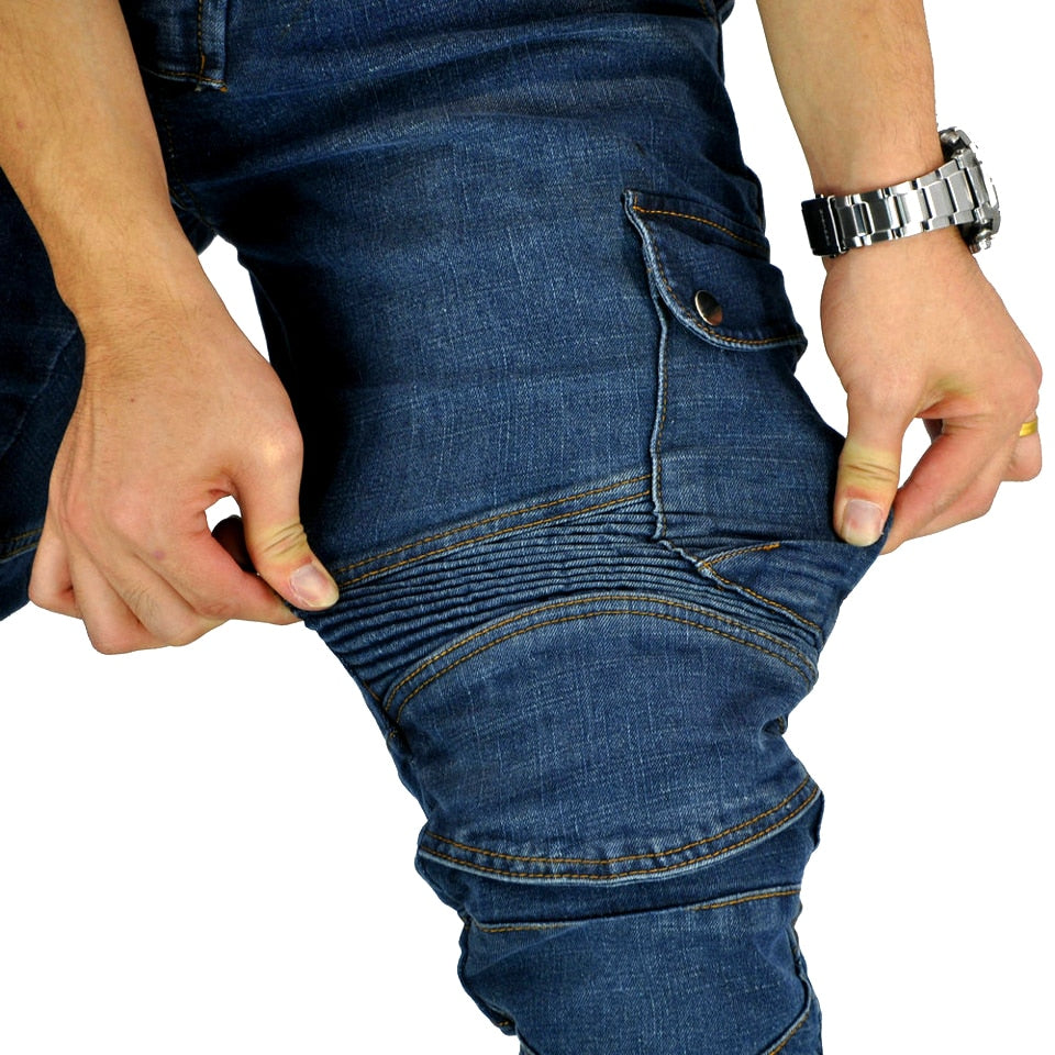 NEW 2023 Kevlar/Aramid Lined Armored Riding Jeans Blue Jeans