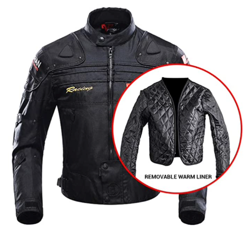 Men's Motorcycle Armored Jacket | Removable Liner For All Seasons