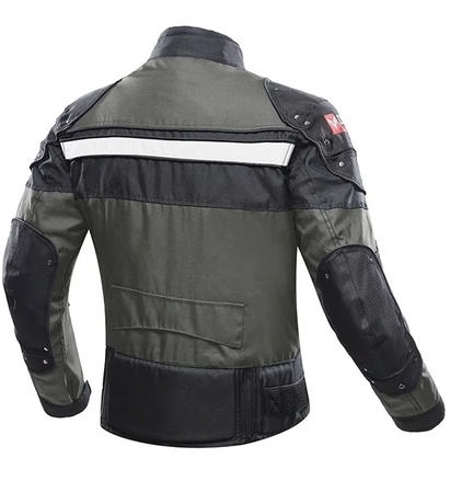 MEN'S MOTORCYCLE ARMORED JACKET | REMOVABLE LINER FOR ALL SEASONS