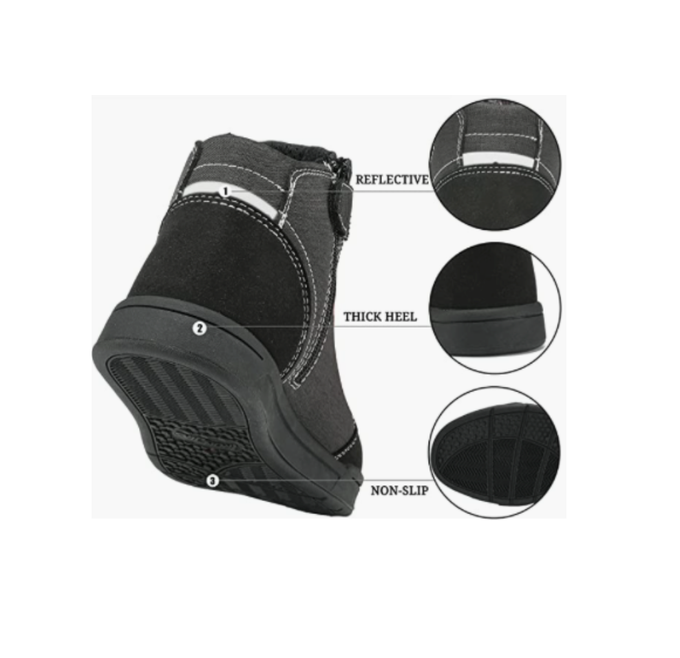 Men's Street Riding Shoes Boots black