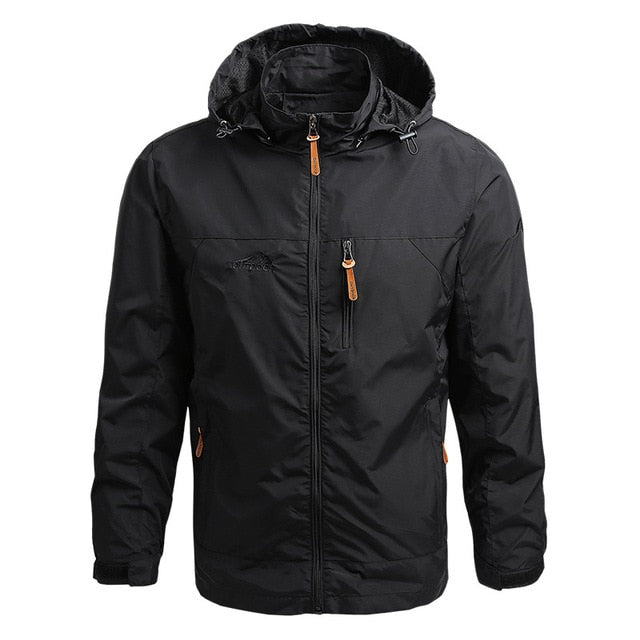 Men's Waterproof Windbreaker Hooded Jacket/Coat