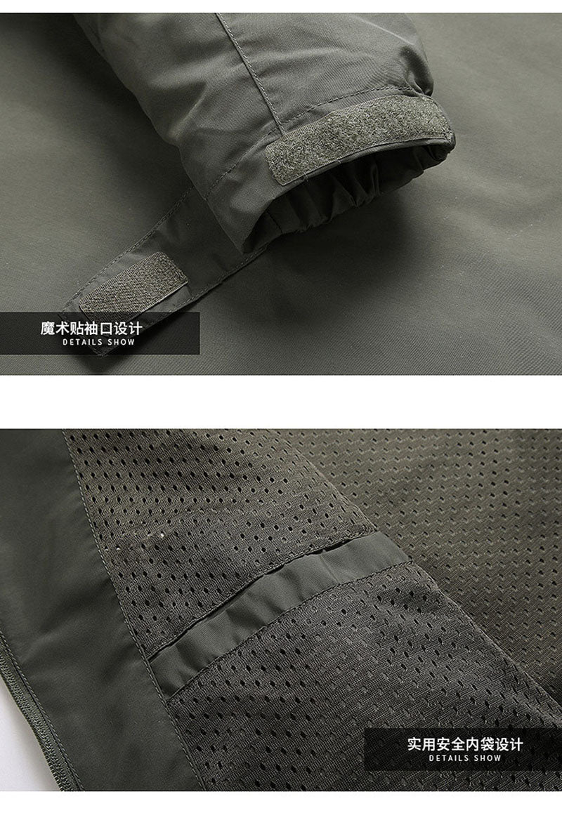 Men's Waterproof Windbreaker Hooded Jacket/Coat