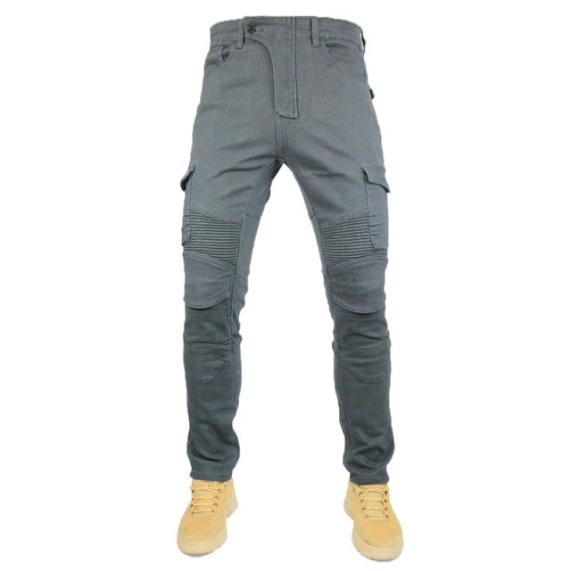 2019 Model Men's Armored Jeans Grey