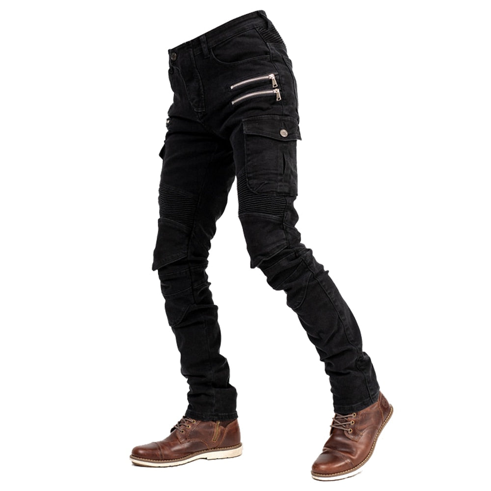Model 2 Men's Armored Jeans Black